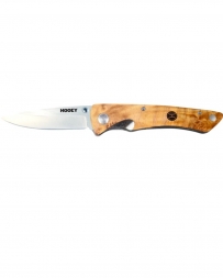 Hooey® Burl Wood Handle Knife