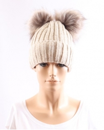 Just 1 Time® Ladies' VHI Double Pom Beanie