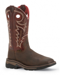 R. Watson Boots® Men's Adobe Brown/Cherry Steel Toe