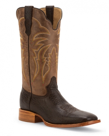 R. Watson Boots® Men's Brown Bullhide Sq Toe