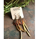 Astali® Ladies' Leather Pheasant Earrings