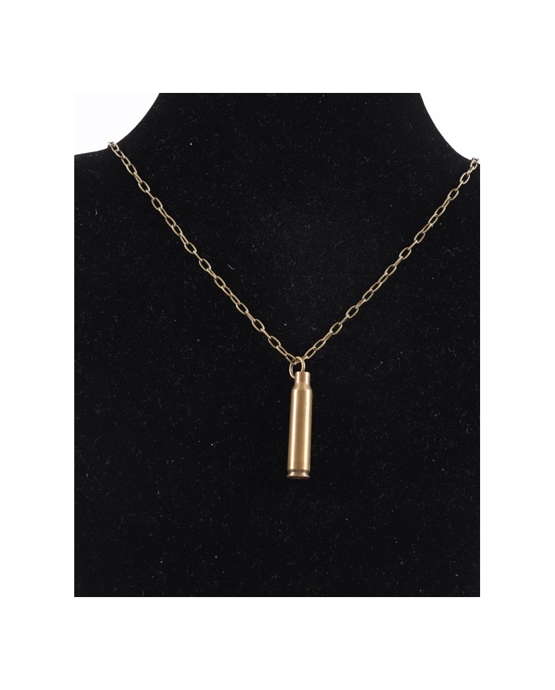 Astali® Ladies' Brass Bullet Casing Necklace