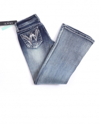 Grace in LA Girls' Med Wash Bootcut Jeans