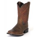 Ariat® Kids' Quickdraw Distressed Brown Western Boots - Child and Youth