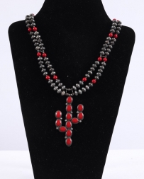 Just 1 Time® Ladies' Red Cactus Necklace