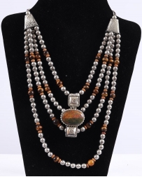 Just 1 Time® Ladies' Amber Stone Necklace