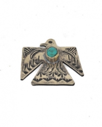 J. Alexander Rustic Silver® Thunderbird Pin W/Turquoise