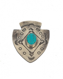 J. Alexander Rustic Silver® Arrowhead Pin W/Turquoise