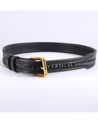 Texas Saddlery® Men's Swirl Black Tapered Belt