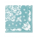 20Pk Dusty Bandana Cocktail Napkins