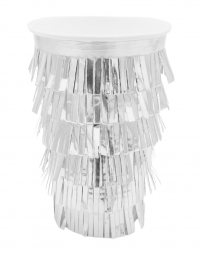 8pk Silver Fringe Party Cups