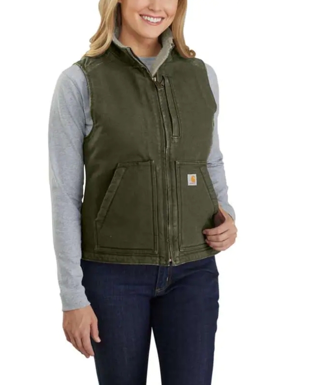 Green carhartt discount vest