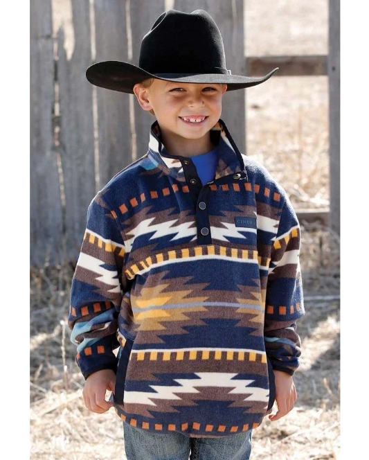 Cinch® Boys' Aztec Fleece Pullover - Fort Brands