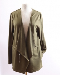 Kerenhart® Ladies' Rolled Cuff Olive Cardigan