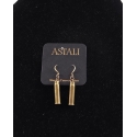 Astali® Ladies' Brass Bullet Casing Earrings
