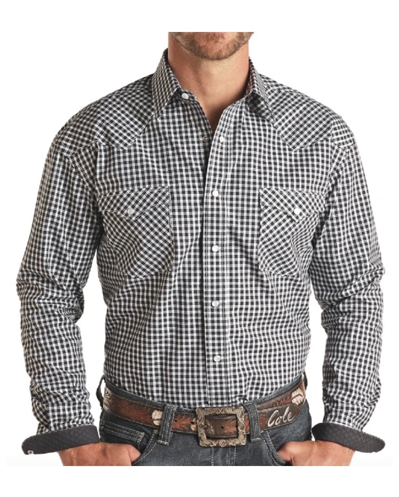 Rough Stock® by Panhandle Slim Men's Gingham Plaid Shirt - Fort Brands