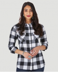 Wrangler® Ladies' Brushed Flannel Snap Shirt