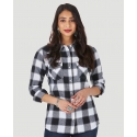 Wrangler® Ladies' Brushed Flannel Snap Shirt