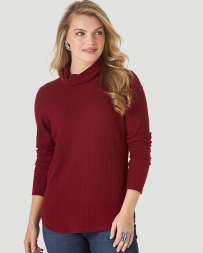 Wrangler® Ladies' Long Sleeve Cowl Neck Top