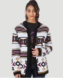 Wrangler Retro® Ladies' Hooded Aztec Cardigan