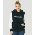 Wrangler Retro® Ladies' Sherpa Colorblock Logo Hoodie