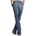 Ariat® Ladies' R.E.A.L. Mid Rise Stretch Whipstitch Boot Cut Jean