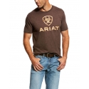 Ariat® Men's SS Logo Tee Brown