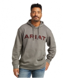 Ariat® Men's Logo Hoodie Charcoal