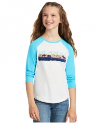 Ariat® Girls' Long Live The West Tee