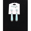 West & Co.® Ladies' Turquoise Elongated Earrings