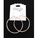 West & Co.® Ladies' Large Silver Hoop Earrings