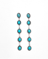 West & Co.® Ladies' Turquoise 5 Stone Earring