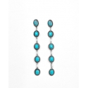 West & Co.® Ladies' Turquoise 5 Stone Earring