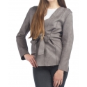 Just 1 Time® Ladies' Tie Front Suede Blazer