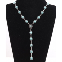 West & Co.® Ladies' Lariat Style Turq Stone Necklace