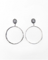 West & Co.® Ladies' Hammered Hoop Earring