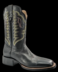 R. Watson Boots® Men's Black Ranch Hand Calf Sq Toe