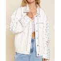 POL Clothing® Ladies' Studded Denim Jacket