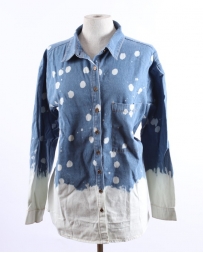 Entro® Ladies' Acid Wash Denim Shirt Jacket