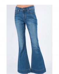 Grace in LA Ladies' Easy Fit Dark Wash Flare