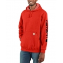 Carhartt® Men's Midweight LS Logo Hoodie - Big and Tall