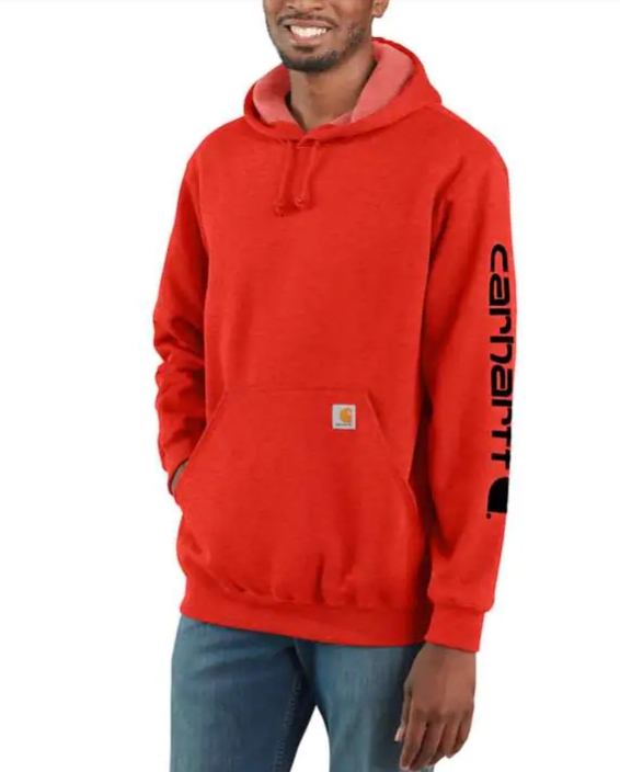 Carhartt Men s Midweight LS Logo Hoodie Big and Tall