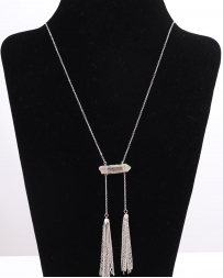 Just 1 Time® Ladies' Tassle & Crystal Necklace Set
