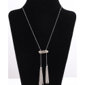 Just 1 Time® Ladies' Tassle & Crystal Necklace Set