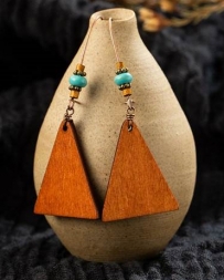Ladies' Bohemian Bead Vintage Handmade Natural Wooden Earrings