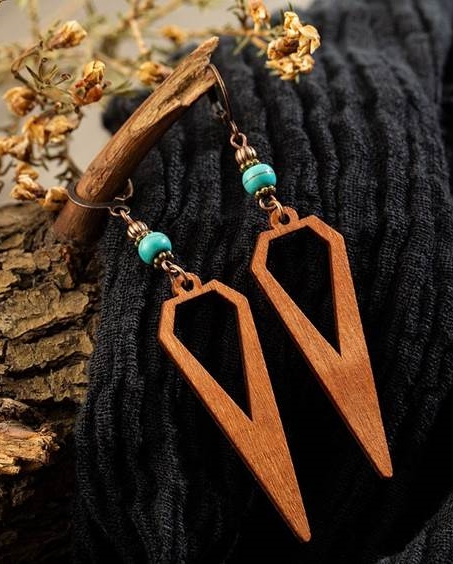 STWTR Women's Natural Wood Earrings Variety of India | Ubuy