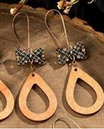 Ladies' Bohemian Bead Vintage Handmade Natural Wooden Earrings