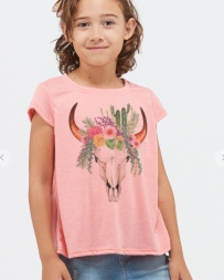 Girls' Flower Skull Tee