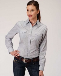 Roper® Ladies' Striped Performance Snap