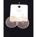 Just 1 Time® Ladies' Gold Web Circle Earrings